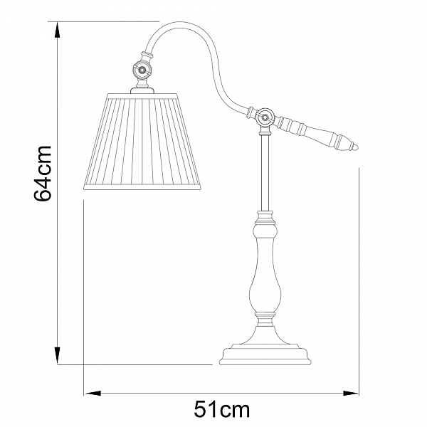 Настольная лампа Arte Lamp SEVILLE A1509LT-1PB