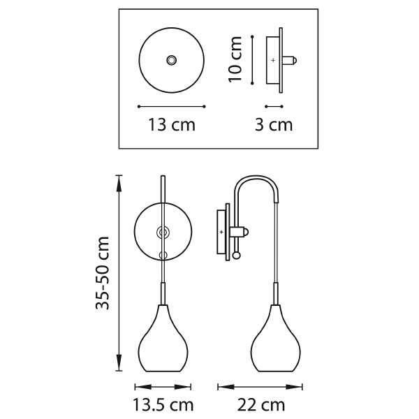 Настенное бра Lightstar Pentola 803537