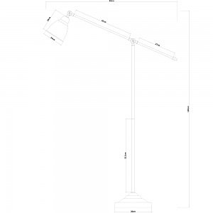 Торшер Arte Lamp A2054PN-1AB