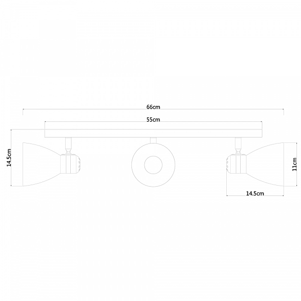 Светильник спот Arte Lamp A5049PL-3WH