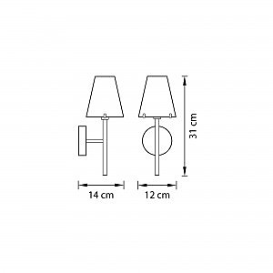 Настенное бра Lightstar Diafano 758612