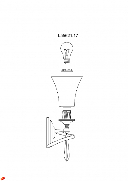 Настенное бра L'Arte Luce FILANTE L55621.17