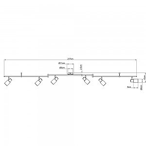 Светильник спот Arte Lamp CAVALLETTA A4510PL-6SS