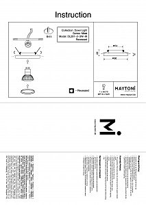 Встраиваемый светильник Maytoni Metal DL291-2-3W-W