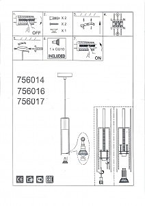 Светильник подвесной Lightstar Cilino 756014