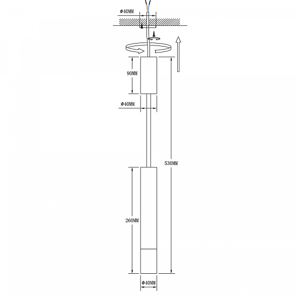 Трековые светильники Arte Lamp Andromeda A2509PL-1BK