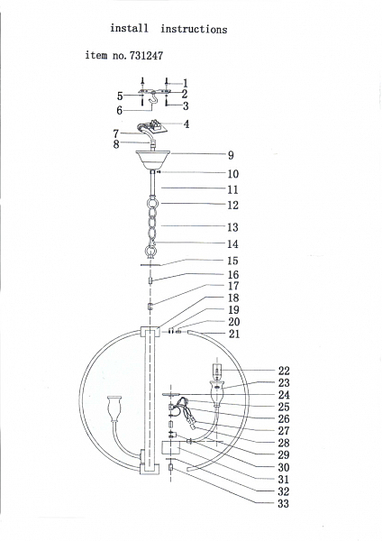 Подвесная люстра Lightstar Cero 731247