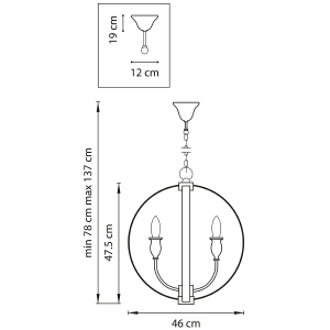 Подвесная люстра Lightstar Cero 731247