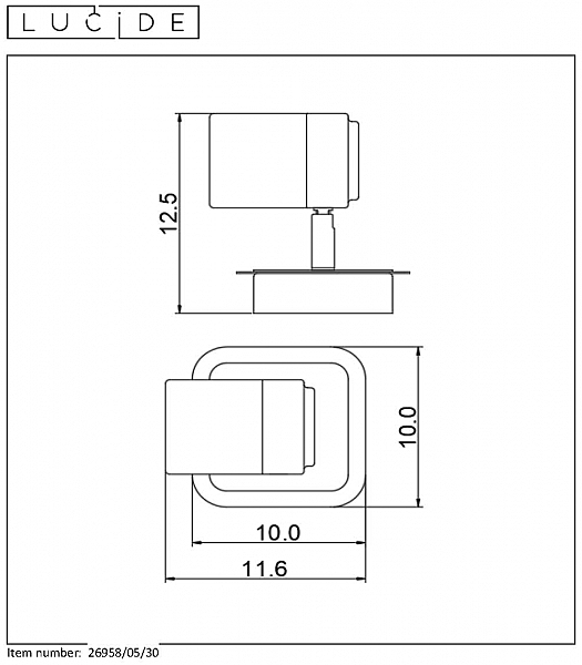 Уличные потолочные Lucide Lennert 26958/05/30