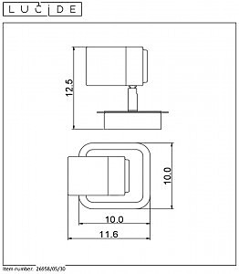 Уличные потолочные Lucide Lennert 26958/05/30