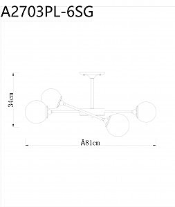 Потолочная люстра Arte Lamp Marco A2703PL-6SG