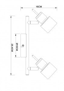 Светильник спот Arte Lamp Almach A1906PL-2WH