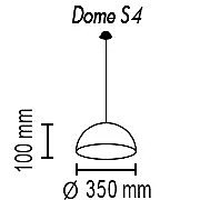 Светильник подвесной TopDecor Dome Dome S4 10 G