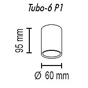 Накладной светильник TopDecor Tubo Tubo6 P1 15