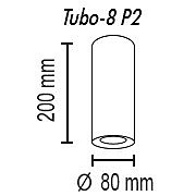 Накладной светильник TopDecor Tubo Tubo8 P2 09