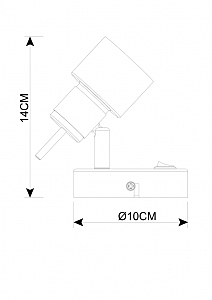 Светильник спот Arte Lamp Almach A1906AP-1BK