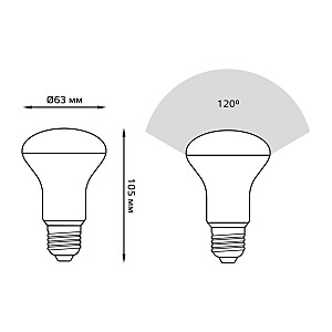 Светодиодная лампа Gauss Black R39/R50/R63 106002309