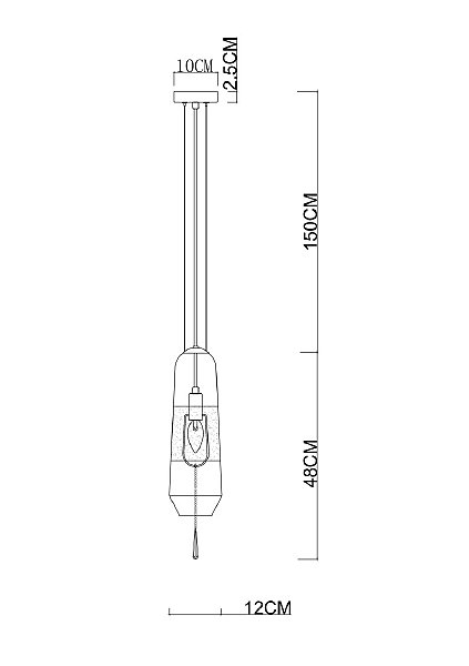 Светильник подвесной Divinare Lich 5012/06 SP-1