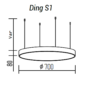 Подвесная люстра TopDecor Ding Ding S1 10