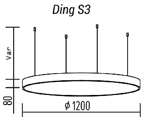 Подвесная люстра TopDecor Ding Ding S3 10