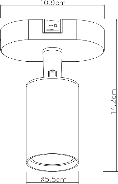 Светильник спот Arte Lamp Aquarius A3226AP-1BK