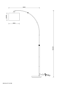 Торшер Arte Lamp Paolo A4060PN-1CC