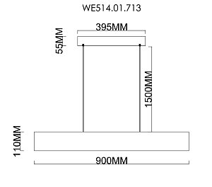 Подвесная люстра Wertmark Edda WE514.01.713