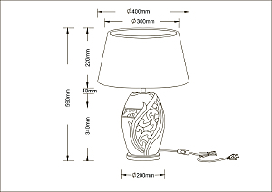 Настольная лампа Arte Lamp Ruby A4064LT-1BR