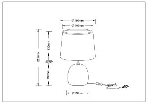 Настольная лампа Arte Lamp Titawin A5022LT-1GY