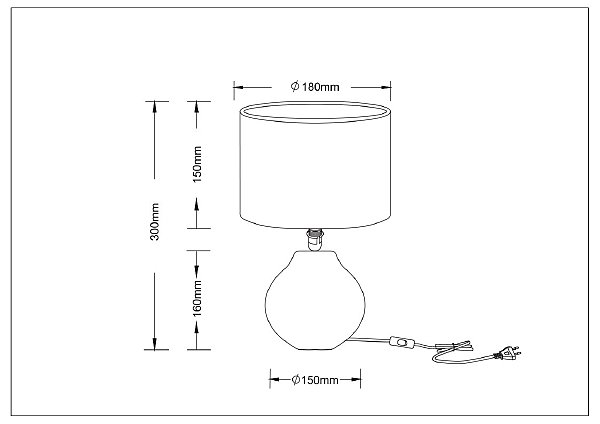 Настольная лампа Arte Lamp Nusakan A5034LT-1WH