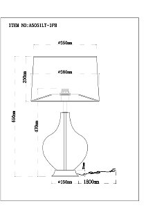 Настольная лампа Arte Lamp Saiph A5051LT-1PB