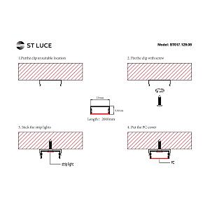 Профиль ST Luce Светодиодные Ленты ST017.129.08