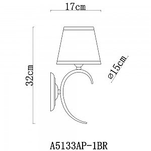 Бра Arte Lamp IRENE A5133AP-1BR