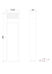 Уличный наземный светильник Arte Lamp Arneb A2146PA-1BR