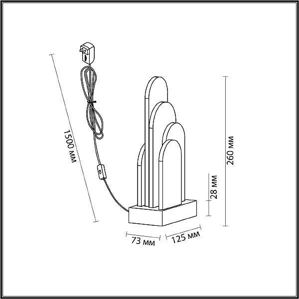 Настольная лампа Odeon Light EXCLUSIVE Foros 5437/12TL