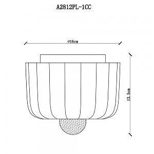 Настенное бра Arte Lamp Interior A2812PL-1CC