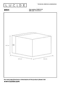 Настенное бра Lucide Devi 09201/01/31