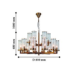 Люстра многоярусная Assembly 2060-18P Favourite
