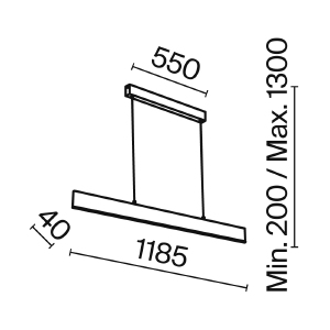 Светильник подвесной Maytoni Step P010PL-L30B