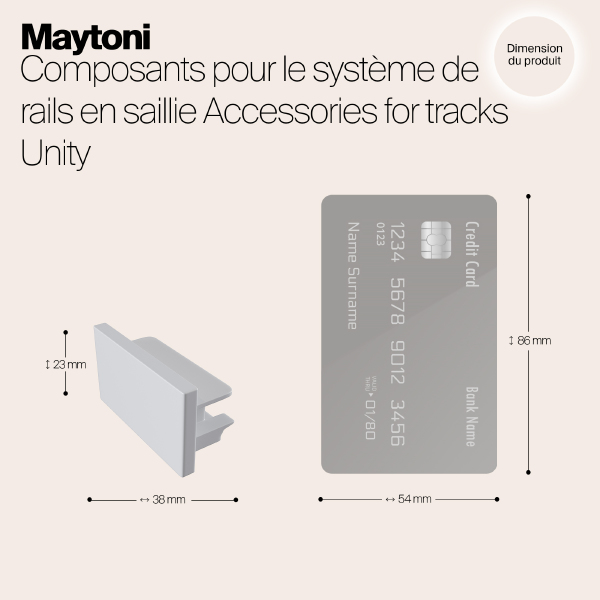 Заглушка для шинопровода Maytoni Accessories for tracks TRA001EC-11W