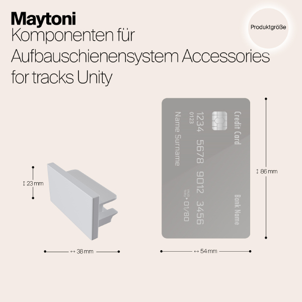 Заглушка для шинопровода Maytoni Accessories for tracks TRA001EC-11W