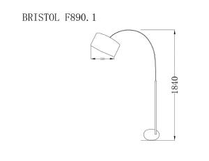 Торшер наклонный Bristol BRISTOL F890.1 Lucia Tucci