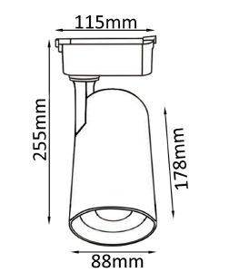 Трековый светильник Crystal Lux Clt 0.11 CLT 0.31 006 40W WH