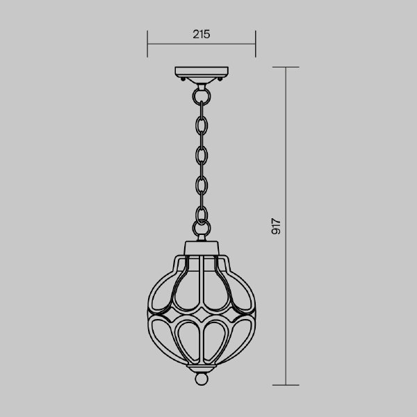 Светильник подвесной Maytoni Via O024PL-01G