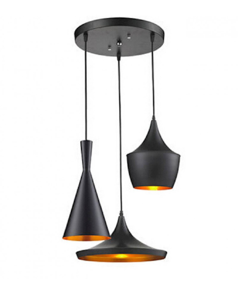 Светильник подвесной Lumina Deco Foggi LDP 7712-3 BK