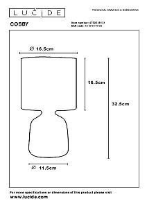 Настольная лампа Lucide Cosby 47503/81/31