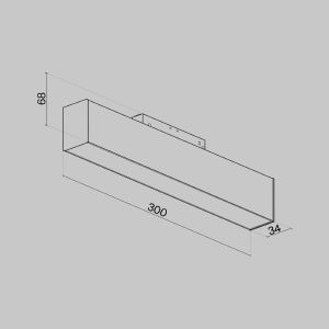 Трековый светильник Maytoni Basis S35 TR012-2-12W3K-B