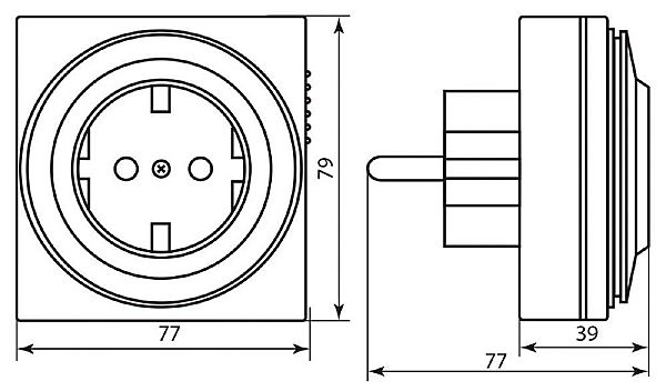 Розетка Feron TM32 23203