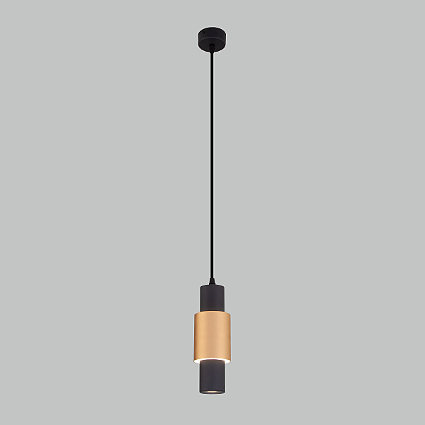 Светильник подвесной Eurosvet Bento 50204/1 LED черный/матовое золото