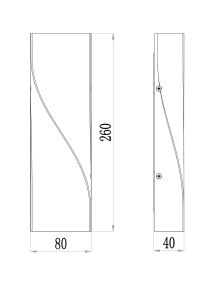 Уличный настенный светильник Maytoni Twist O040WL-L11B3K